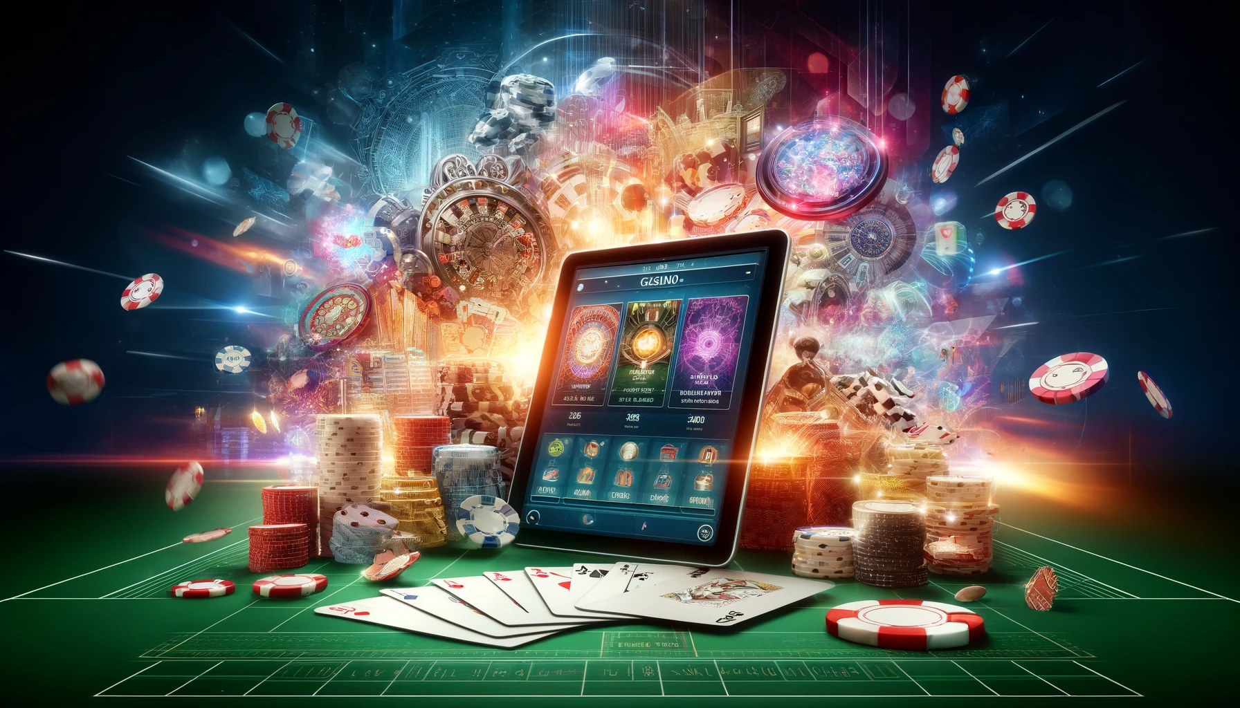 Mistura de elementos de casino tradicional e digital
